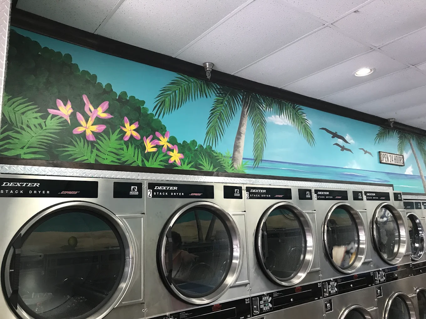 Inside Linton Blvd Coin Laundry